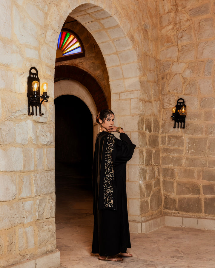 Farida Linen Set in Black