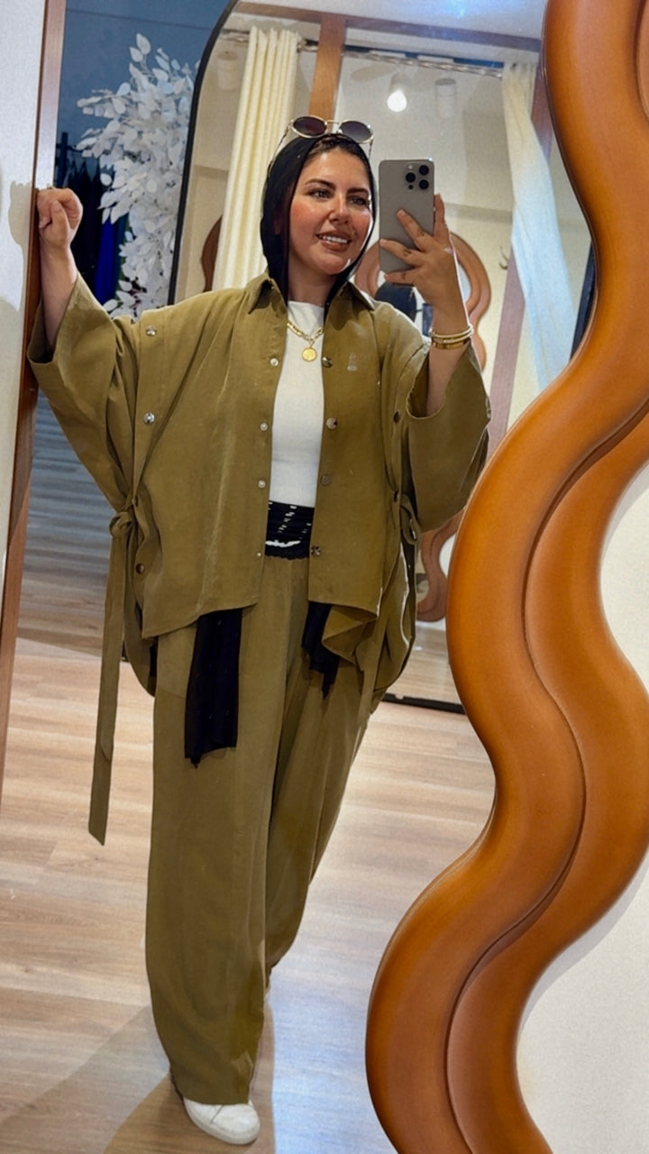 Ready to Go Set in Olive-Green
