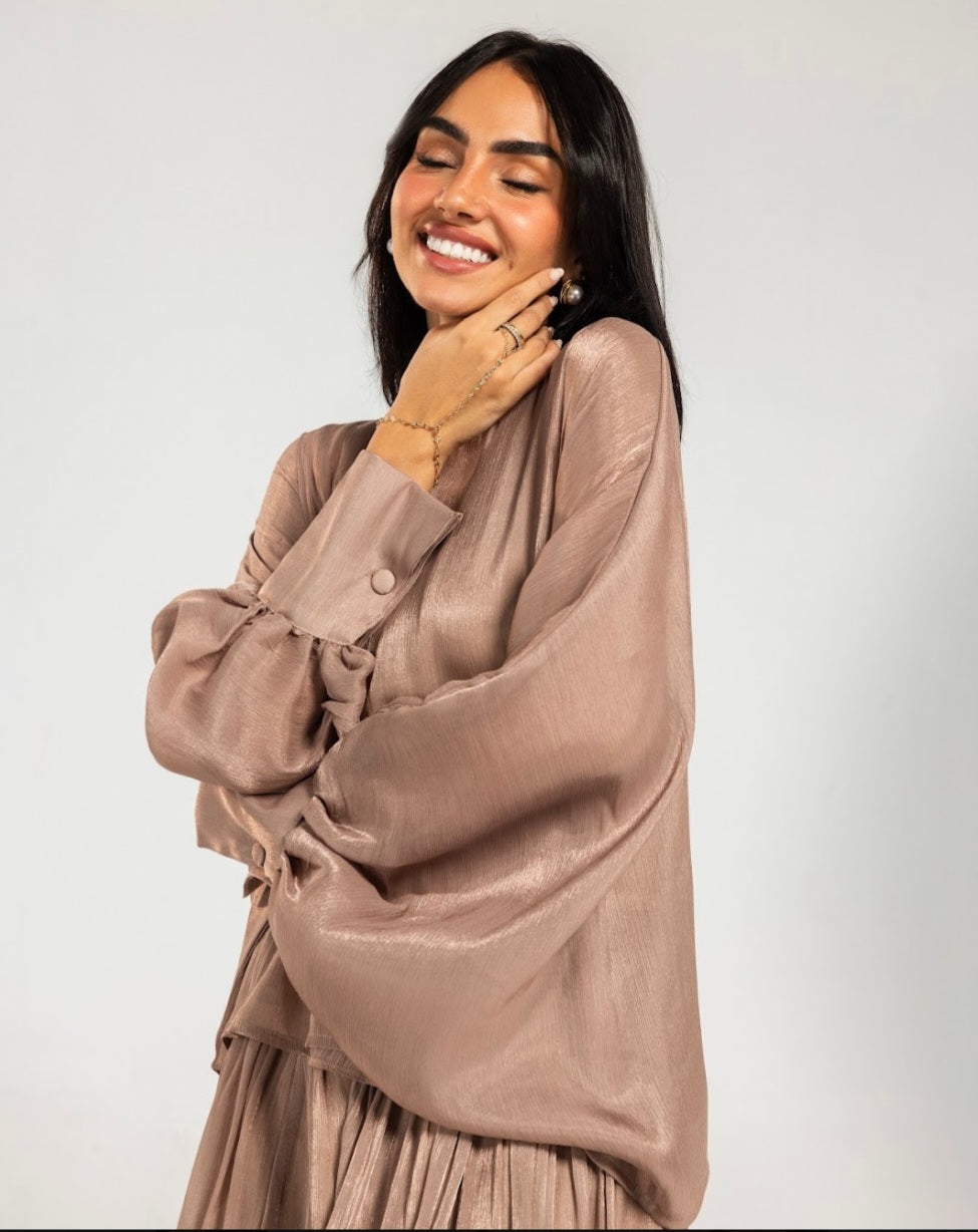 Shimmery Set in Caramel
